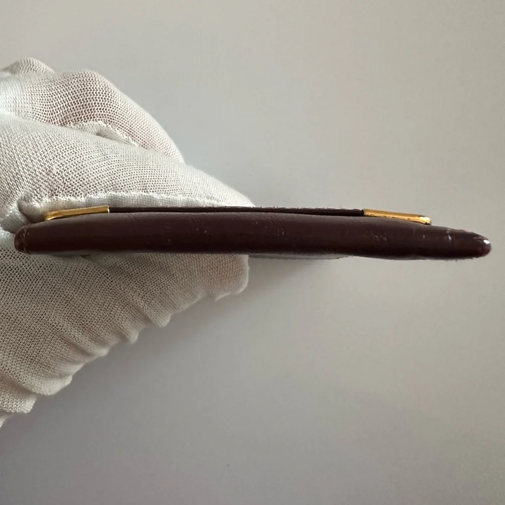 Cartier Burgundy Coin Pouch - Authentic